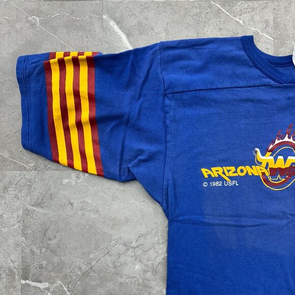 80S VINTAGE ARIZONA WRANGLERS GRAPHIC TEE MENS LARGE SHORT SLEEVE USFL - Picture 7 of 15